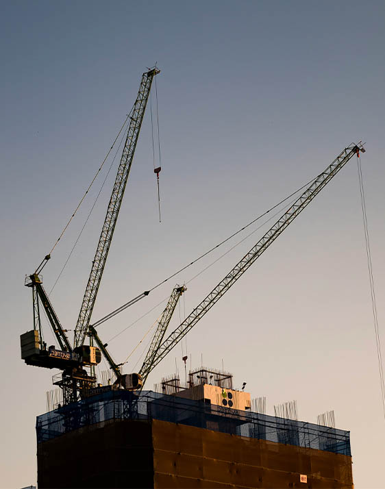 AFX Research LLC Title Search, Title Search Report, Title Abstract Process, Property Title Search, Confidential Title Reports Nationwide San Luis Obispo two crane at a construction site